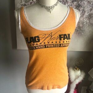 Flag nor fail retired tank top limited sold out athletic apparel gear workout